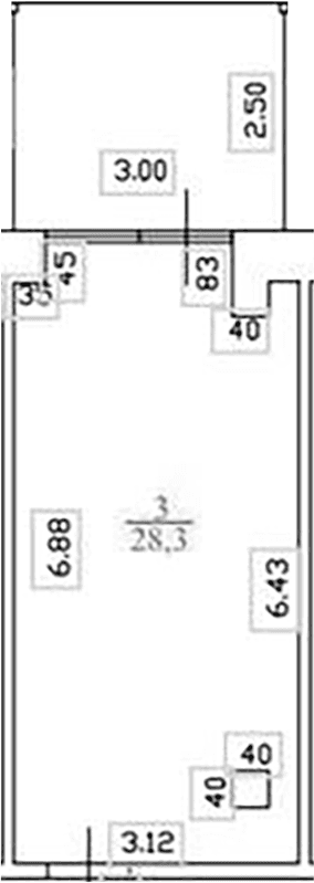 Продается 1-комн. квартира, 28.3 м²