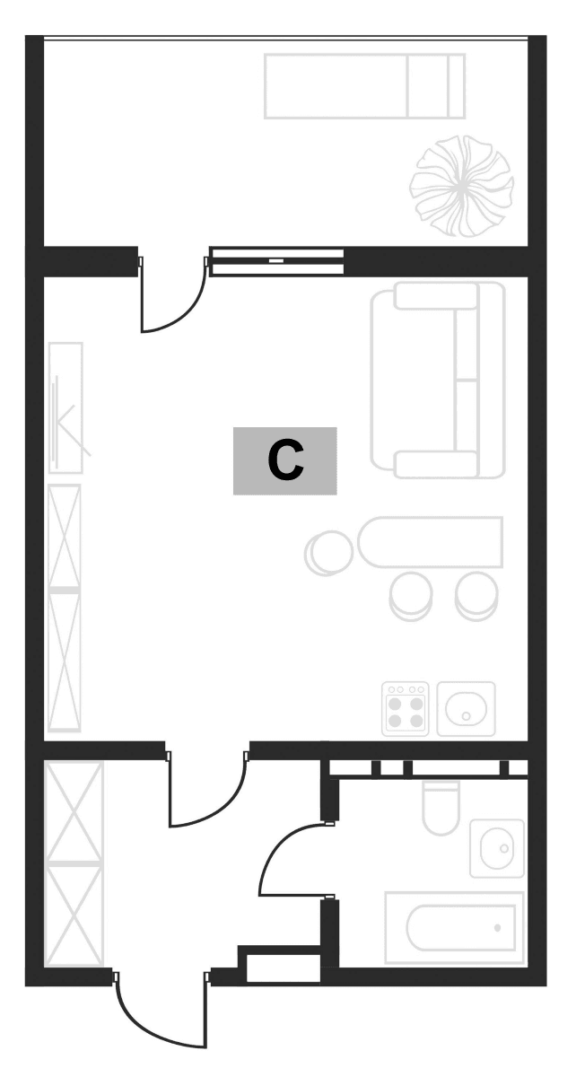 Продается 1-комн. квартира, 30.36 м²
