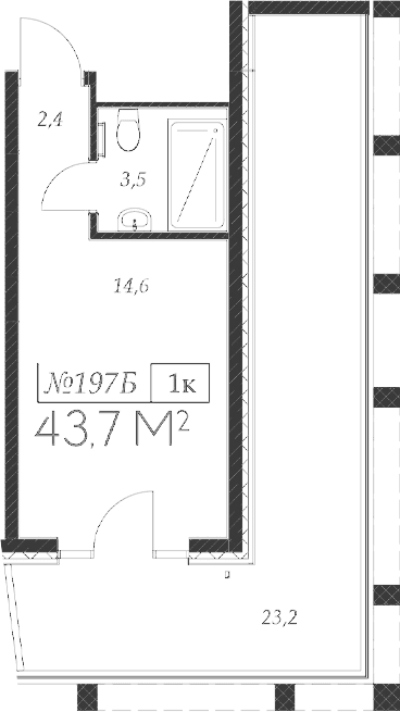 Продается 1-комн. квартира, 20.5 м²