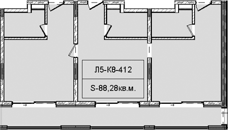 Продается 1-комн. квартира, 88.28 м²