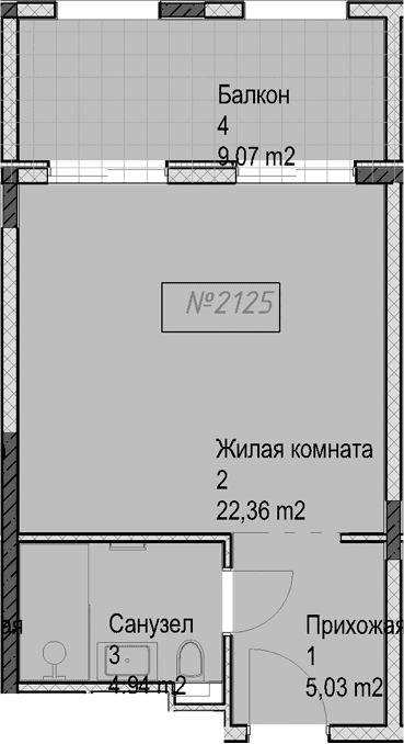 Продается 1-комн. квартира, 32.3 м²