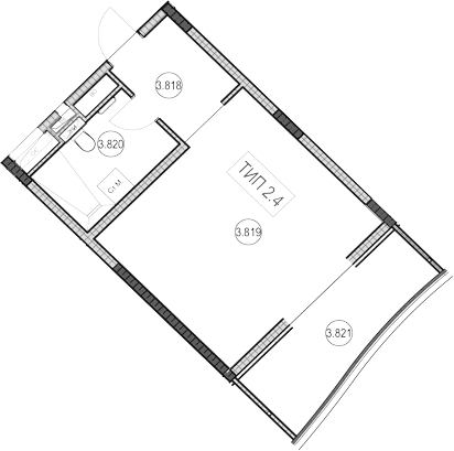 Продается 1-комн. квартира, 24.1 м²