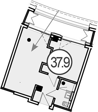 Продается 1-комн. квартира, 37.9 м²