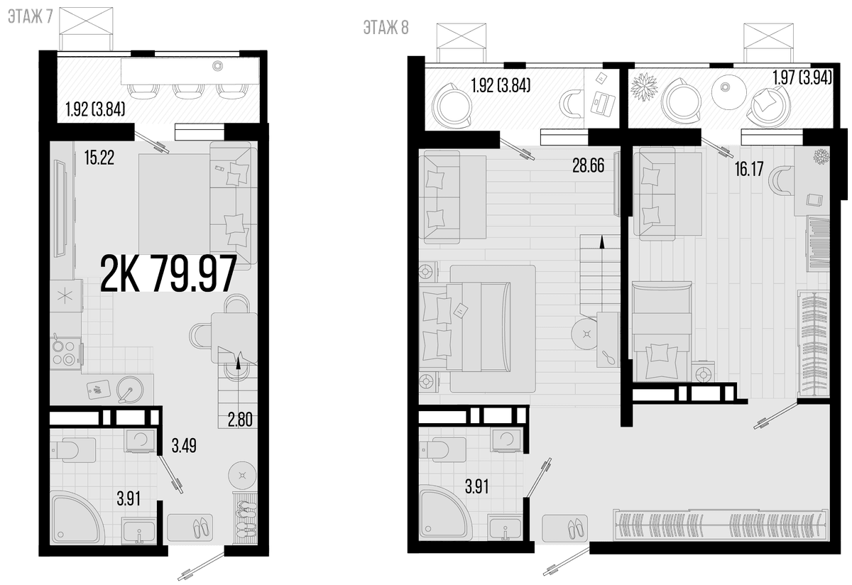 Продается 3-комн. квартира, 75.89 м²