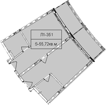 Продается 1-комн. квартира, 55.72 м²