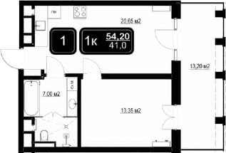 Продается 2-комн. квартира, 41 м²