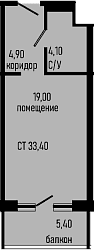 Продается 1-комн. квартира, 28 м²