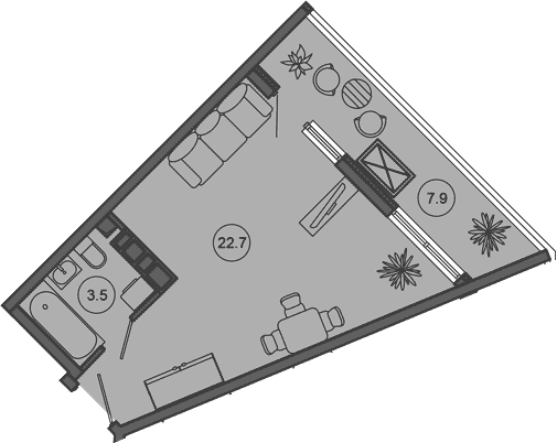 Продается 1-комн. квартира, 26.2 м²