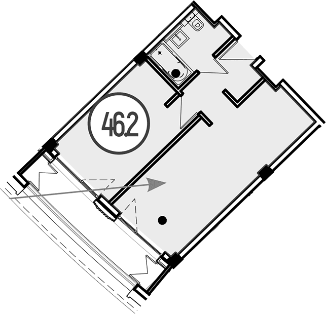Продается 1-комн. квартира, 46.2 м²