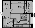 Продается 1-комн. квартира, 36.9 м²