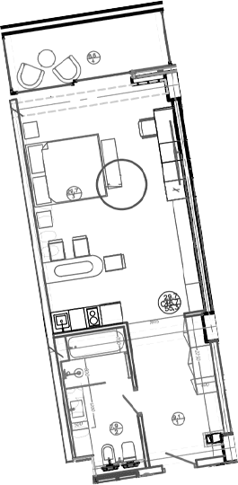 Продается 1-комн. квартира, 46.7 м²