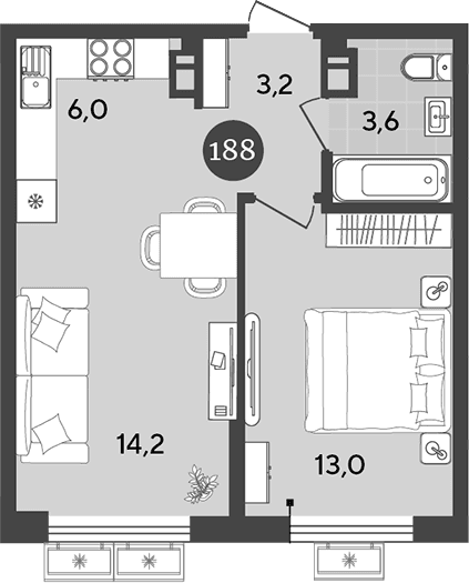Продается 2-комн. квартира, 40 м²