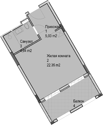 Продается 1-комн. квартира, 32.3 м²