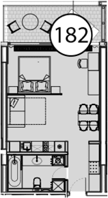 Продается 1-комн. квартира, 54.7 м²