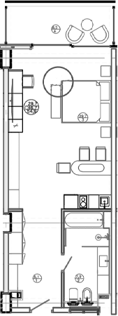 Продается 1-комн. квартира, 46.7 м²