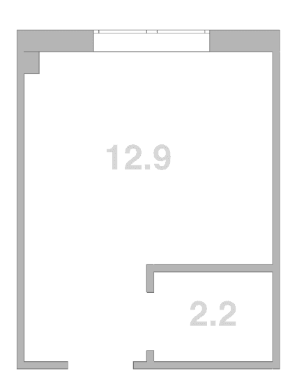 Продается 1-комн. квартира, 15.2 м²