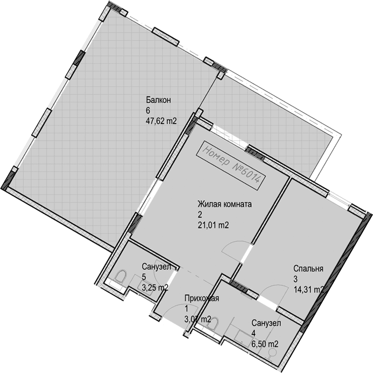 Продается 2-комн. квартира, 48.1 м²