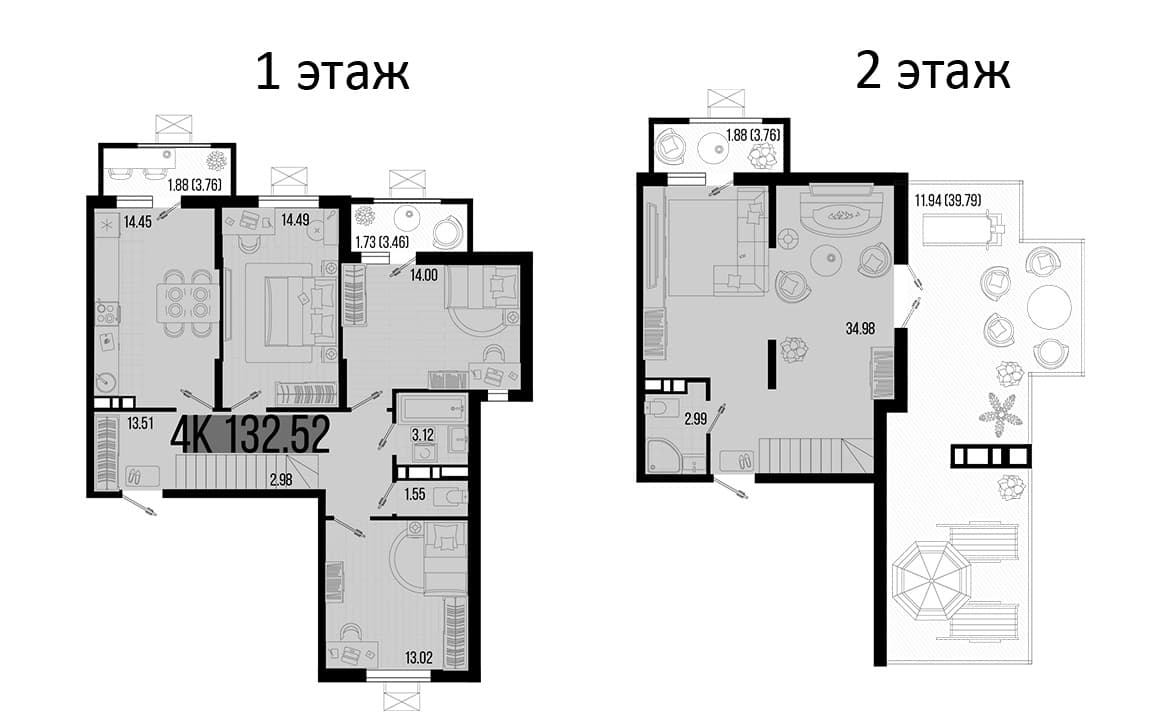 Продается 4-комн. квартира, 115.09 м²