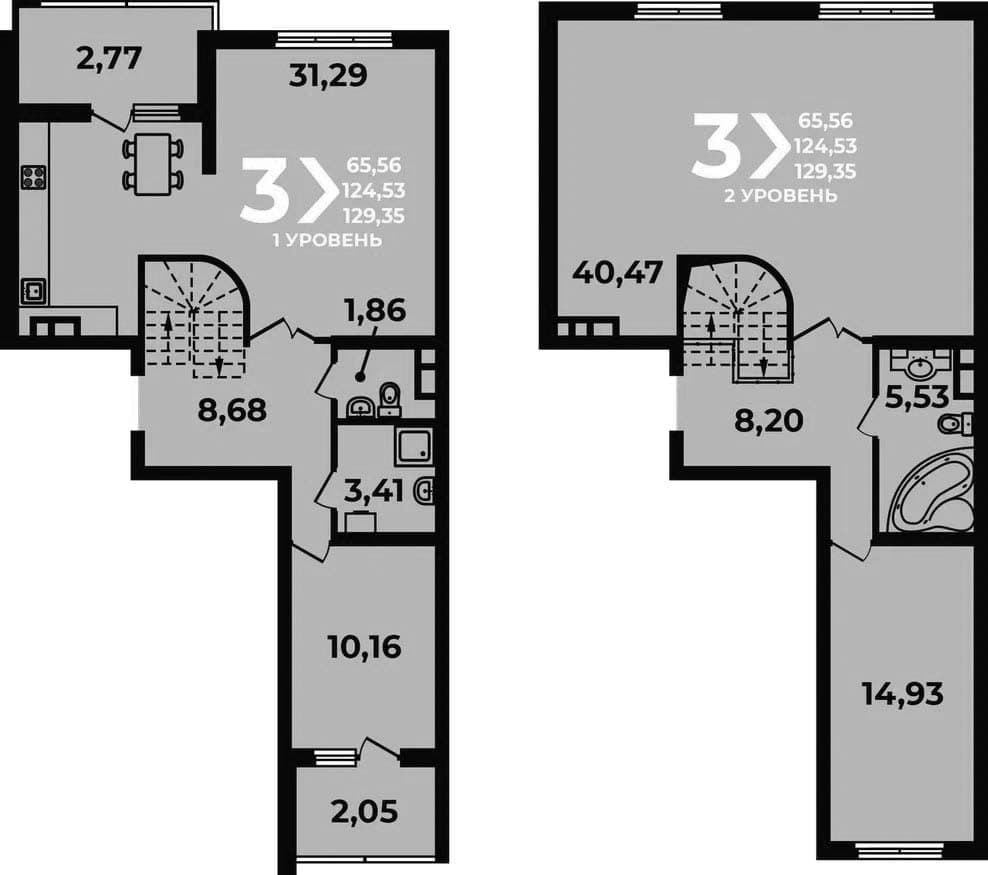 Продается 4-комн. квартира, 124.53 м²