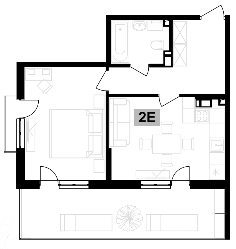 Продается 2-комн. квартира, 43.87 м²