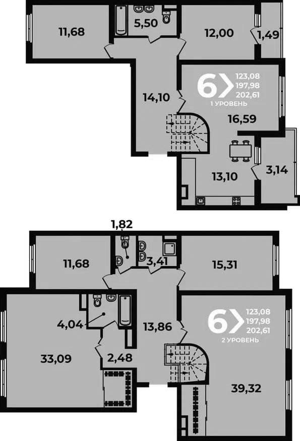 Продается 6-комн. квартира, 197.98 м²