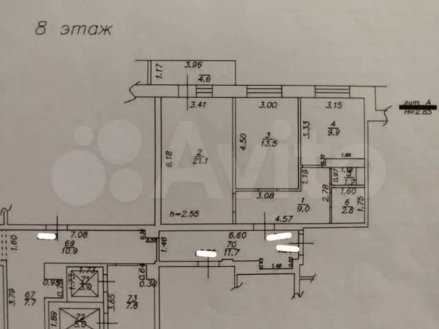 Продается 2-комн. квартира, 57.5 м²