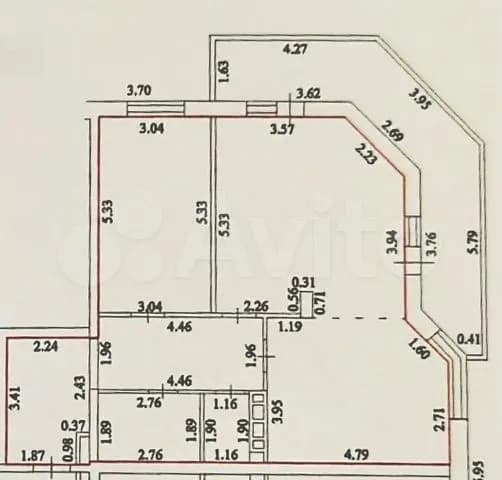 Продается 2-комн. квартира, 83.8 м²