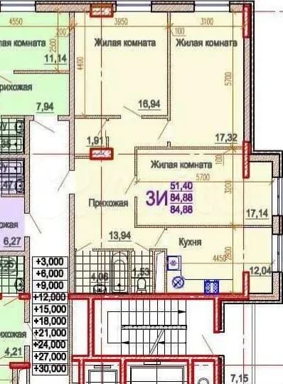 Продается 3-комн. квартира, 86 м²