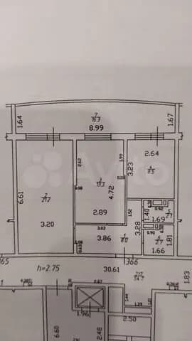 Продается 2-комн. квартира, 72 м²