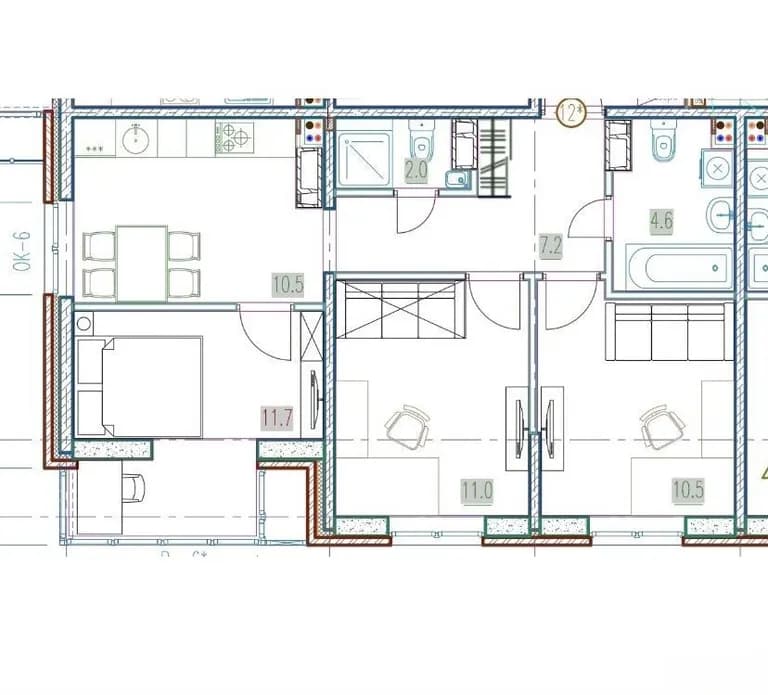 Продается 3-комн. квартира, 57 м²
