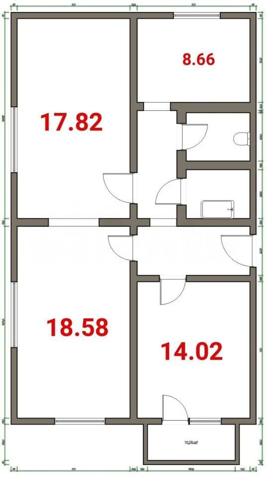 Продается 3-комн. квартира, 73.9 м²