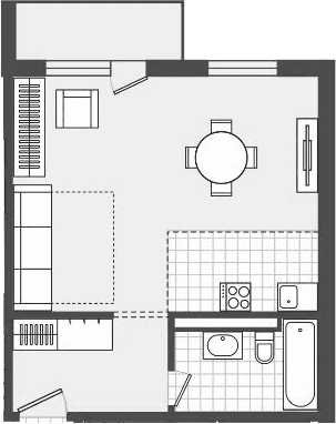 Продается 1-комн. квартира, 43.9 м²