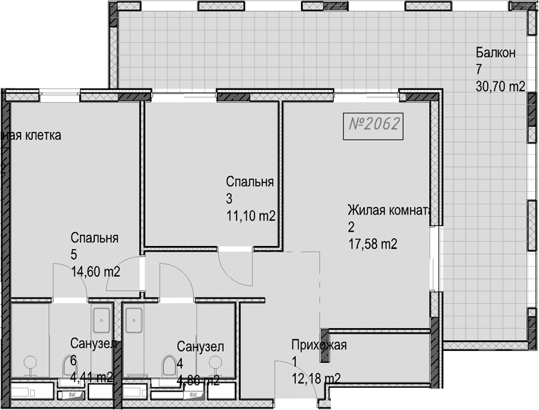 Продается 3-комн. квартира, 64.8 м²