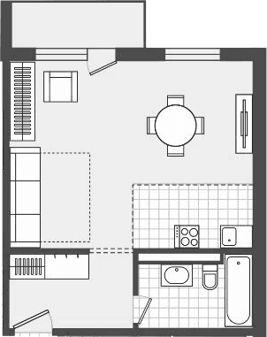Продается 1-комн. квартира, 43.9 м²