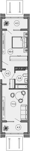 Продается 1-комн. квартира, 35.5 м²