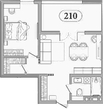 Продается 1-комн. квартира, 46.9 м²