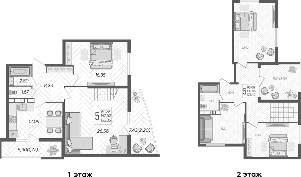 Продается 5-комн. квартира, 165.7 м²