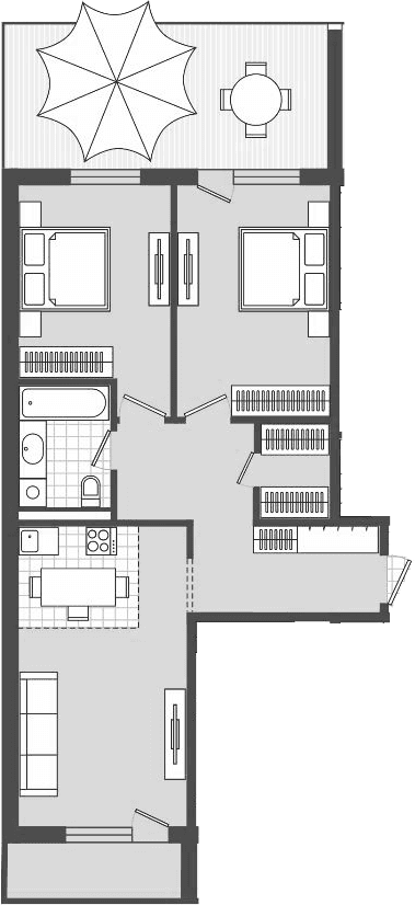 Продается 1-комн. квартира, 92.6 м²