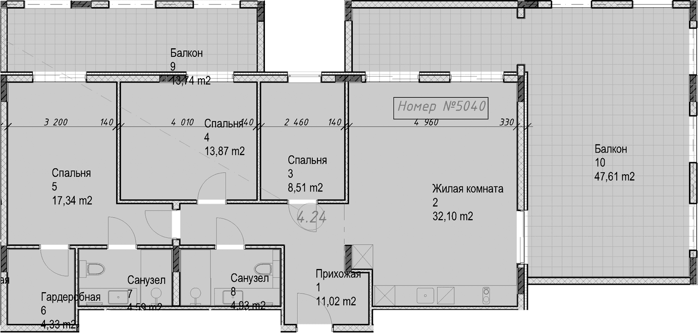 Продается 3-комн. квартира, 96.55 м²
