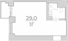 Продается 1-комн. квартира, 29 м²