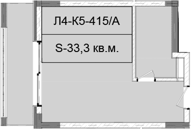 Продается 1-комн. квартира, 33.3 м²