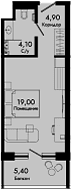 Продается 1-комн. квартира, 28 м²