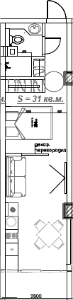 Продается 1-комн. квартира, 31.5 м²