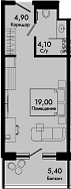 Продается 1-комн. квартира, 28 м²