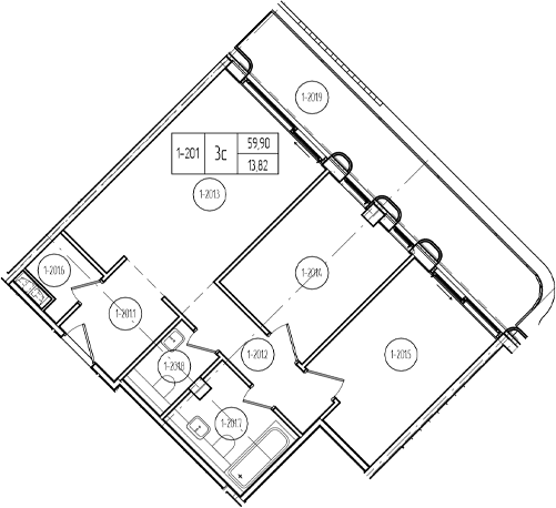 Продается 3-комн. квартира, 70 м²