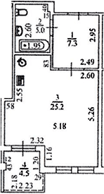 Продается 1-комн. квартира, 35.2 м²