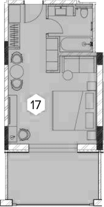 Продается 1-комн. квартира, 42.8 м²