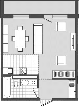 Продается 1-комн. квартира, 47.1 м²