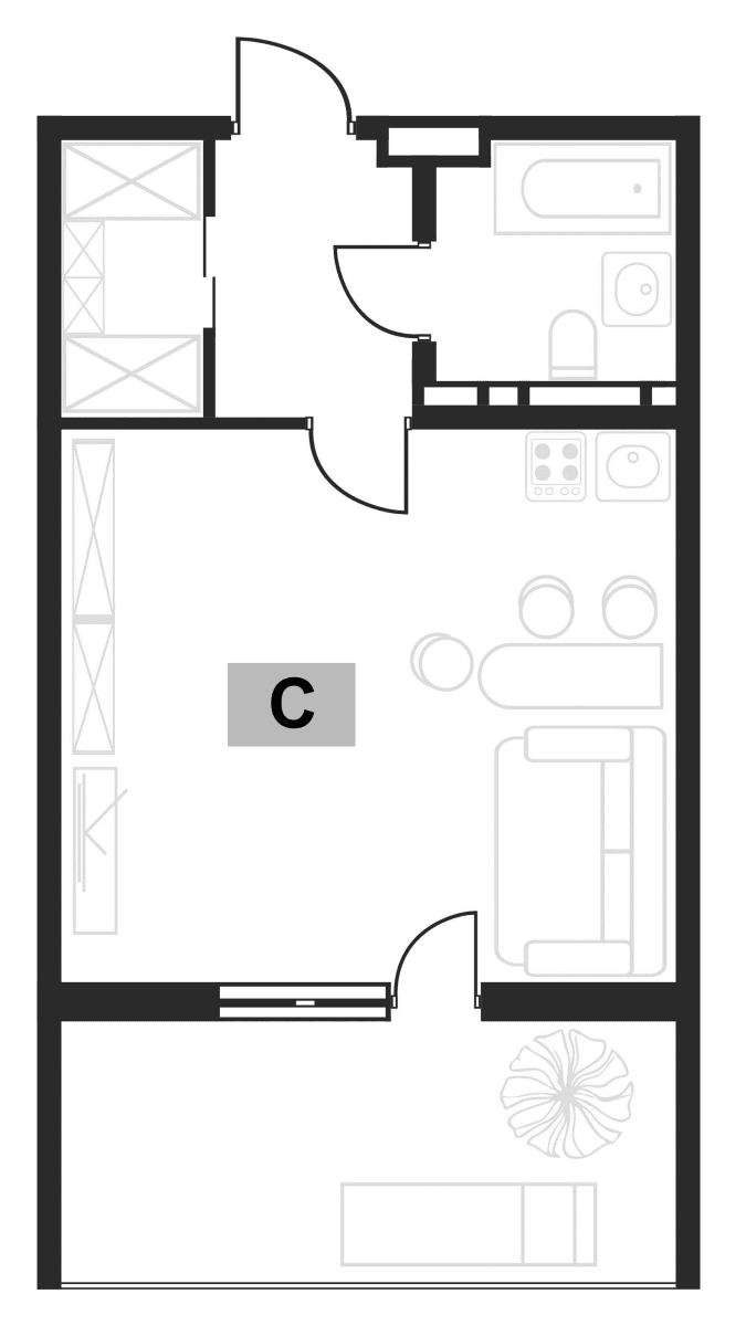 Продается 1-комн. квартира, 28.76 м²