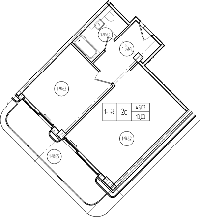 Продается 2-комн. квартира, 52.8 м²